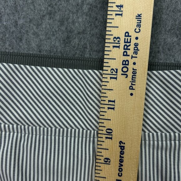 Athleta Pull On Brooklyn Textured Ankle Pants Women's Size 14 Tall Gray Striped - Picture 10 of 13